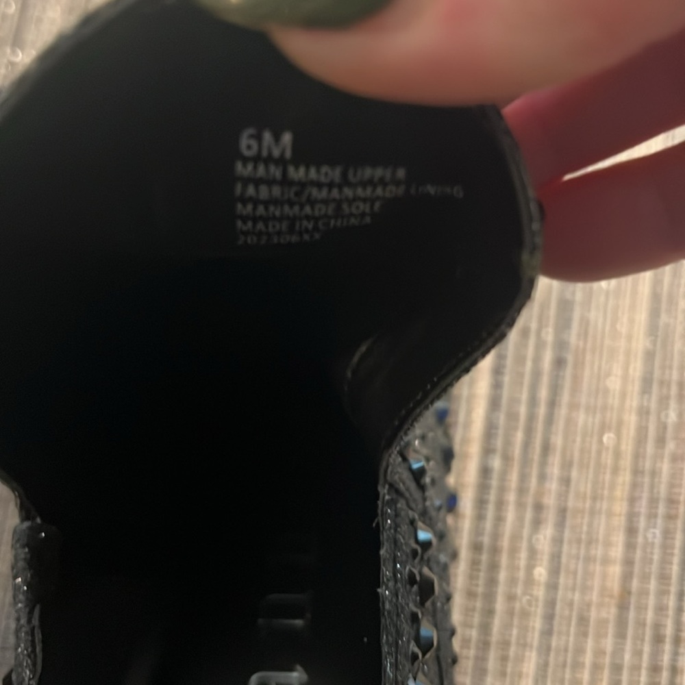 Gianni Bini Black Ankle Boots with Studded Detail - Picture 6 of 6